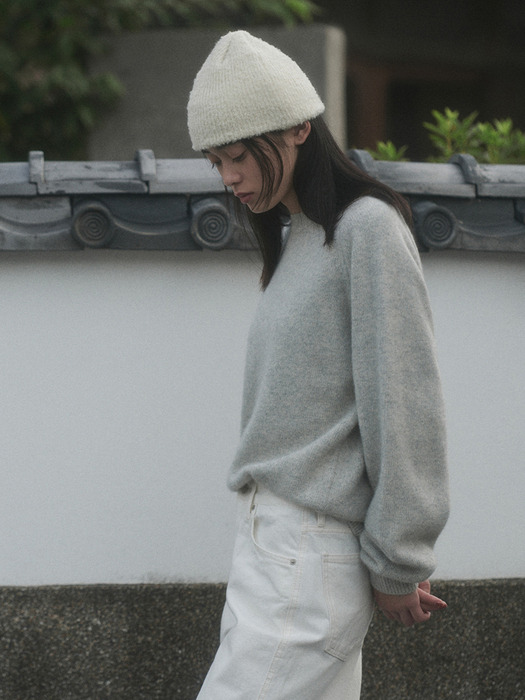 KAFKA RACCOON RAGLAN KNIT_MELANGE