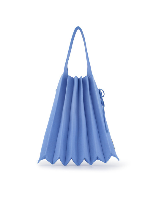 Lucky Pleats Knit L Cerulean Blue