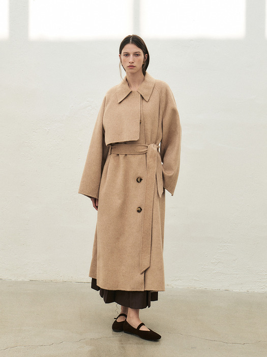 TWF CAMEL HAIR LAYER COAT [HAND MADE] _2COLORS