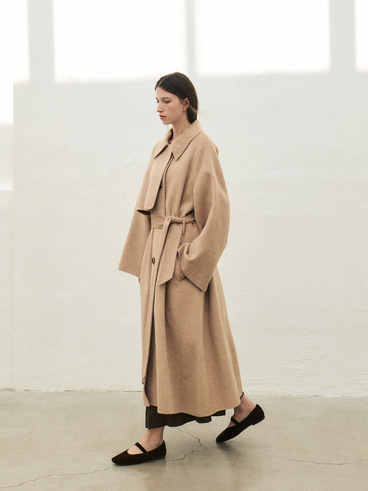 TWF CAMEL HAIR LAYER COAT [HAND MADE] _2COLORS