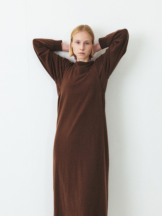 TFF CASHMERE LAYERD KNIT DRESS_3COLORS