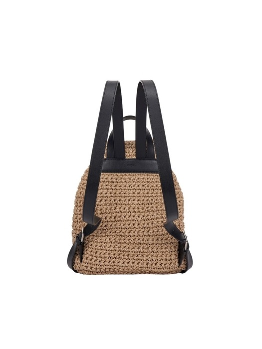 Boater Weaving Backpack M (보터 위빙 백팩 미듐) Beige