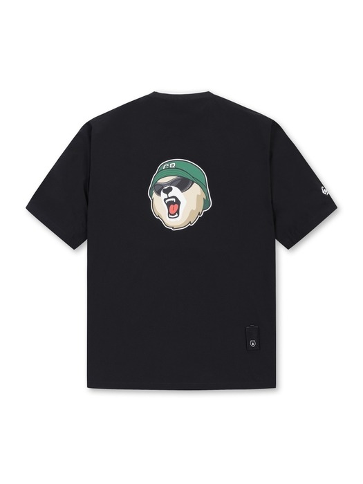 【GOLDEN BEAR】Victory Bear Woven Graphic Sweatshirt /追跡付 골든베어]Victory Bear Woven Graphic Sweatshirt_G4TAM25306BKX