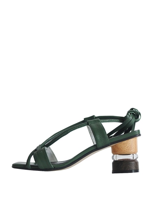 ella sandal - deep green