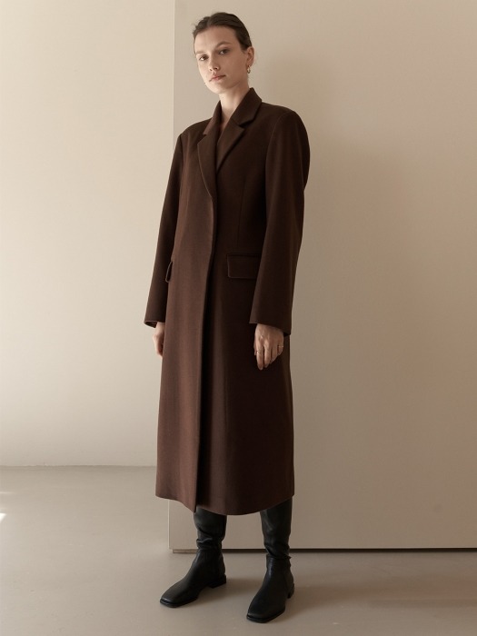 Hidden Classic  Coat (Brown)