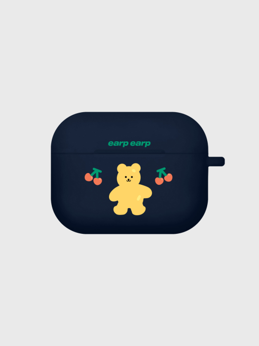 two cherry bear-navy(Air pods pro)