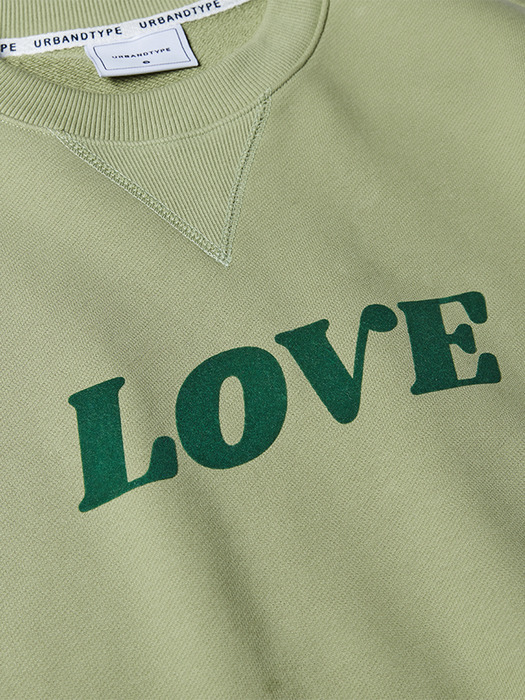 LT356_LOVE Sweat shirt_Green