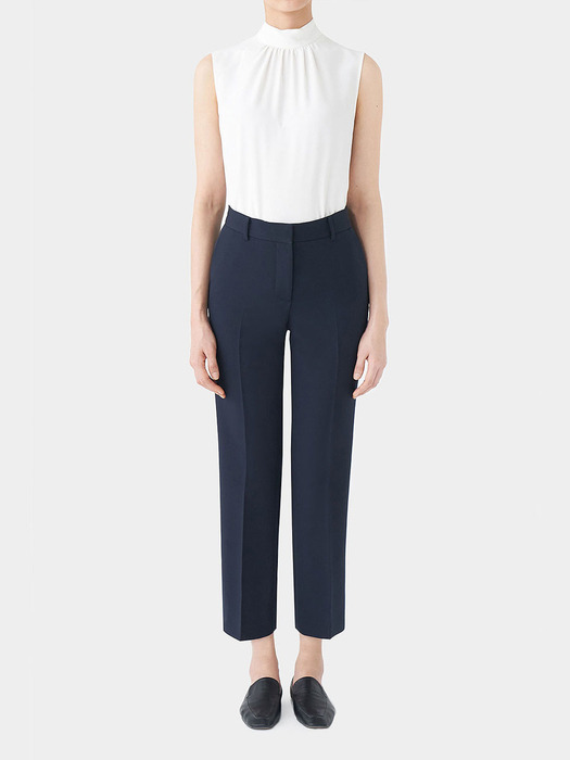 NAVY POSIE STRETCH HIGHRISE PANTS