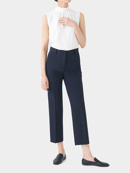 NAVY POSIE STRETCH HIGHRISE PANTS