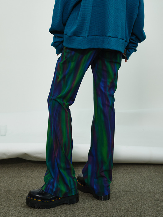 Bootcut Aurora Pants (Purple Green)