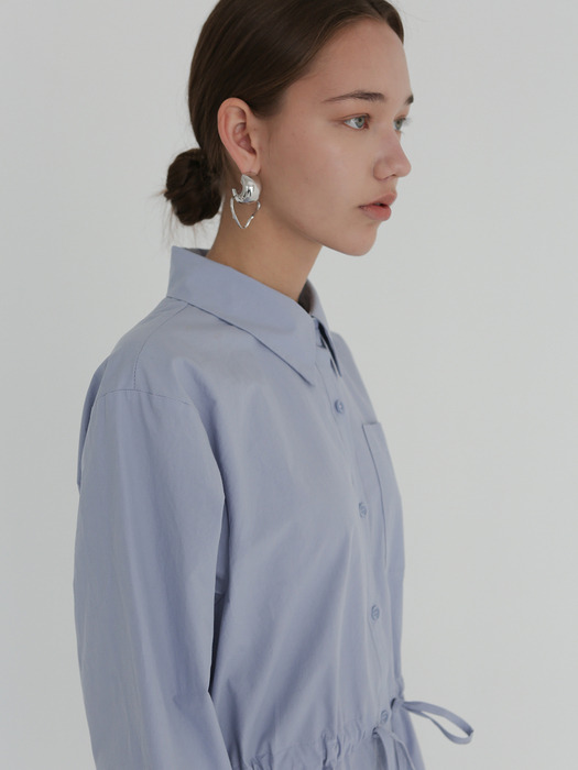 SHIRT DRESS - BLUE