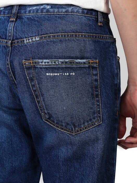 Washed Carrot-Fit Denim