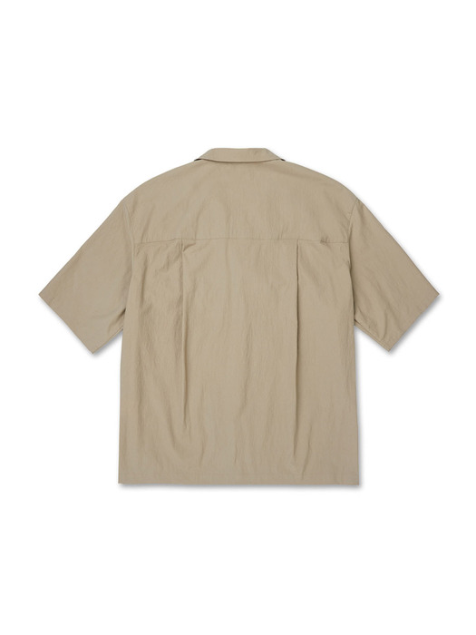 2 PKT HALF SHIRT (beige)_HHSCM20142BEE