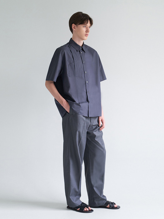 double lip pocket slacks grey