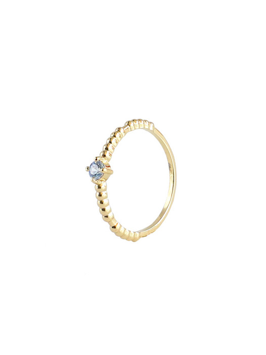 season stone ring-winter blue (14k gold)