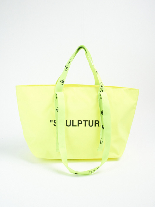 SMALL COMMERCIAL TOTE YELLOW BLACK OWNA143E20PLA0011810 