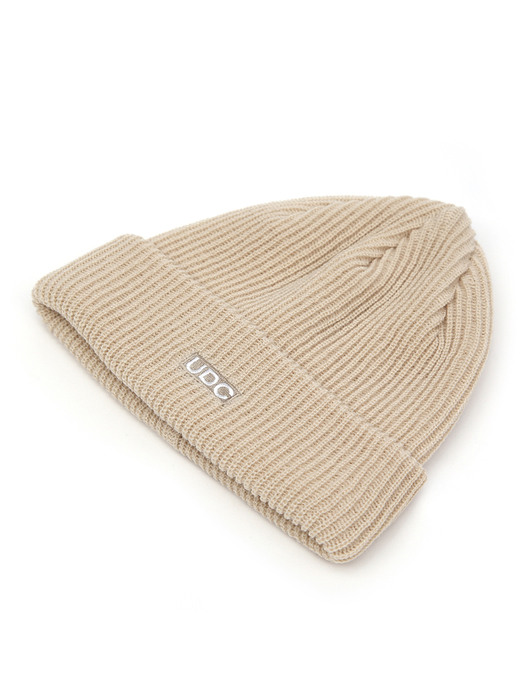 BEANIE / LONG TAIL / BOX LOGO / F OATMEAL