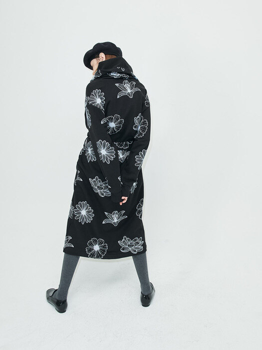 ROBE / FLOWER MARDI / BLACK