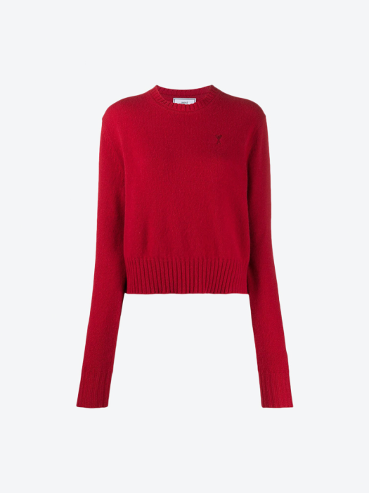 [WOMEN] 20FW SMALL RED HEART LOGO CREWNECK KNIT RED H20FK007 005 600