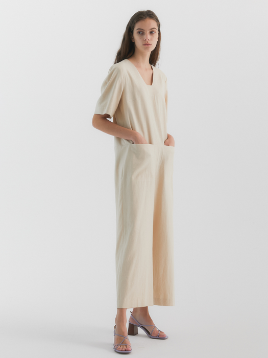 Arco Overall Jumpsuit_Light Beige