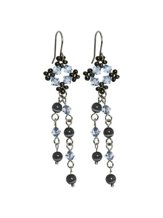 Tinker Bell Beads Earrings (Gray)