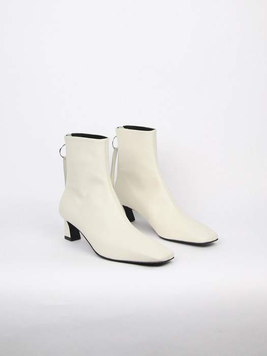Bella Ankle Boots 5cm Ivory