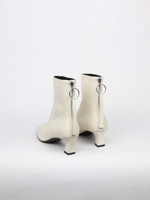 Bella Ankle Boots 5cm Ivory