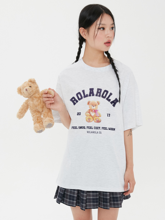 (TS-21351) ROLA BROWN BEAR T-SHIRT MELANGE GRAY