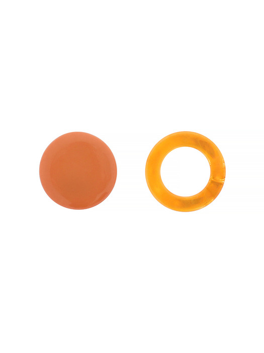 Unbalance Moon Earring (orange)
