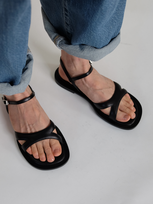 BOLD X SANDAL_21077_BLACK