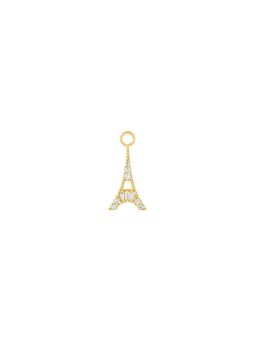 14K Romance Eiffel charm