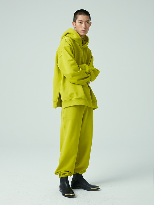 Pairing Embroidered Jogger Pants (LIME)