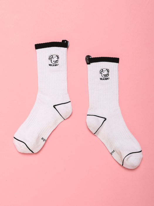 (SC-21502) ROLA BEAR SOCKS WHITE