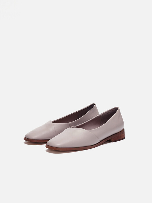 Layer flat shoes Light mauve