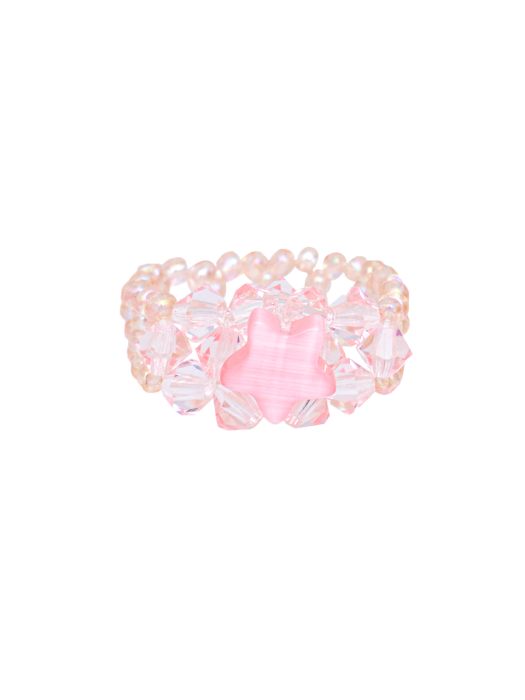 Star Beads Ring (Pink)