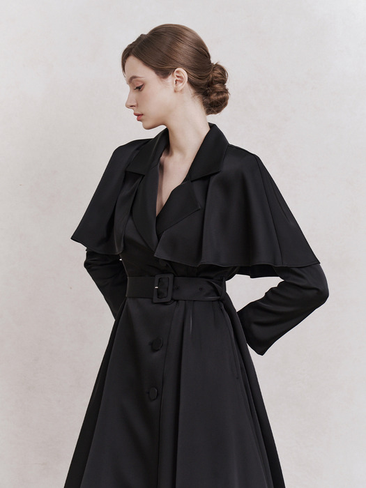 Celina Trench Coat (Black)