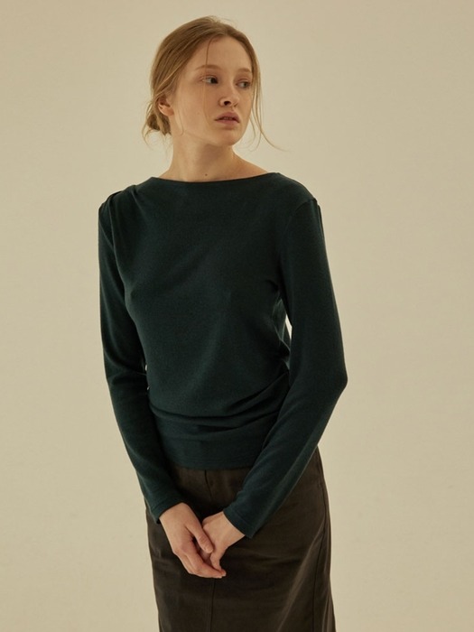 Wool-tencel Drape T-shirt 3 Color