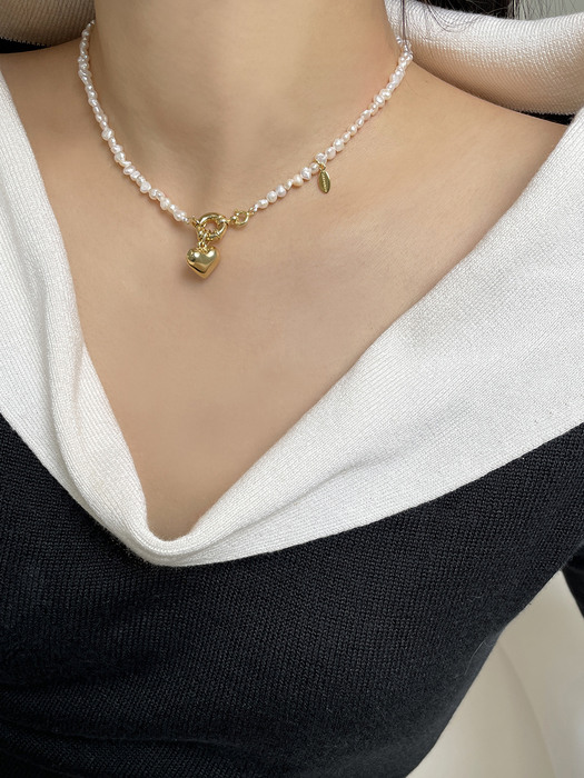 [단독] white love necklace (Silver 925)