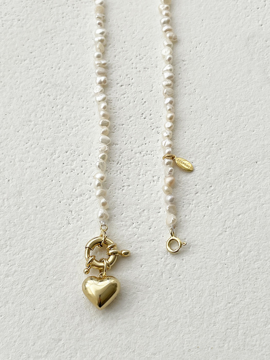 [단독] white love necklace (Silver 925)