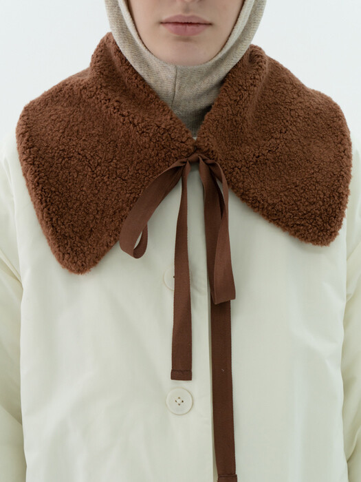 BUBBLE SCARF	brown