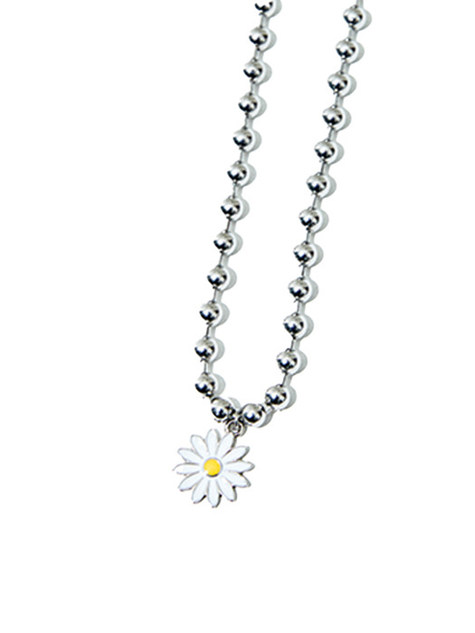 WHiTE n MiNT DAiSY NECKLACE #37