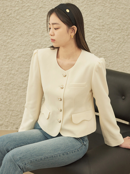 Classic Round Jacket (2color)