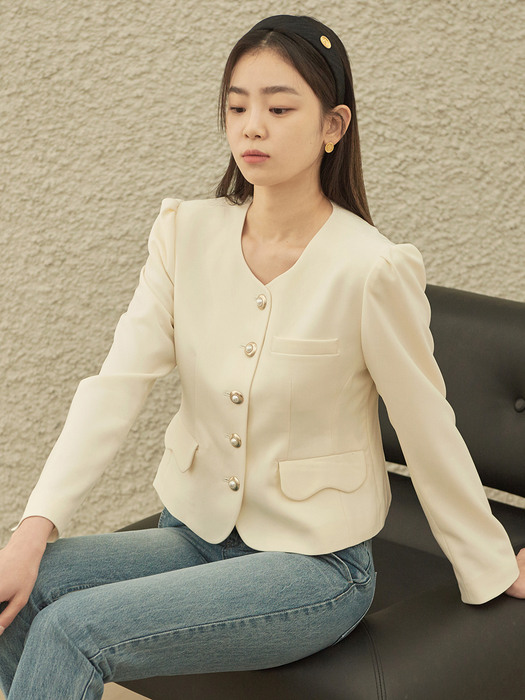 Classic Round Jacket (2color)
