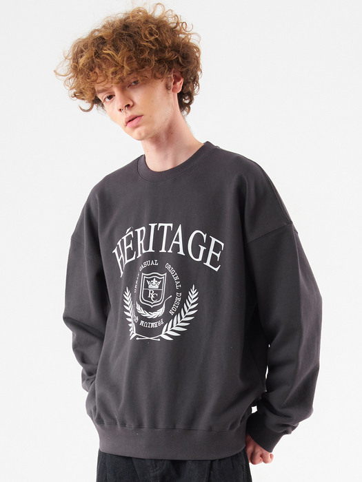 [M] Heritage Sweatshirts Charcoal