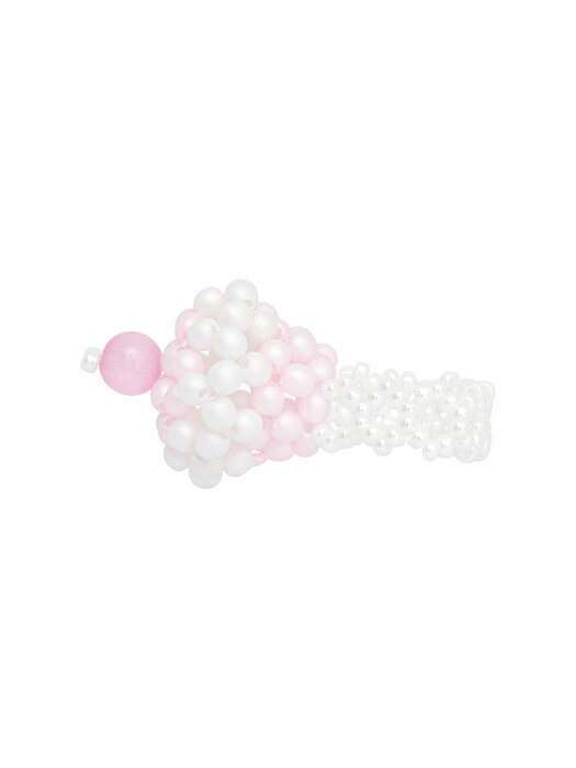 Cupcake Beads Ring (Baby Pink)