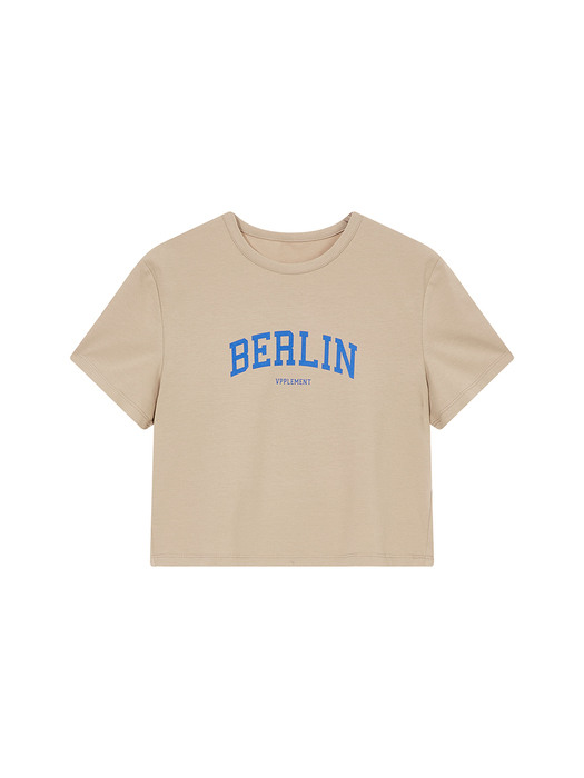 베를린 슬림핏 티셔츠 베이지