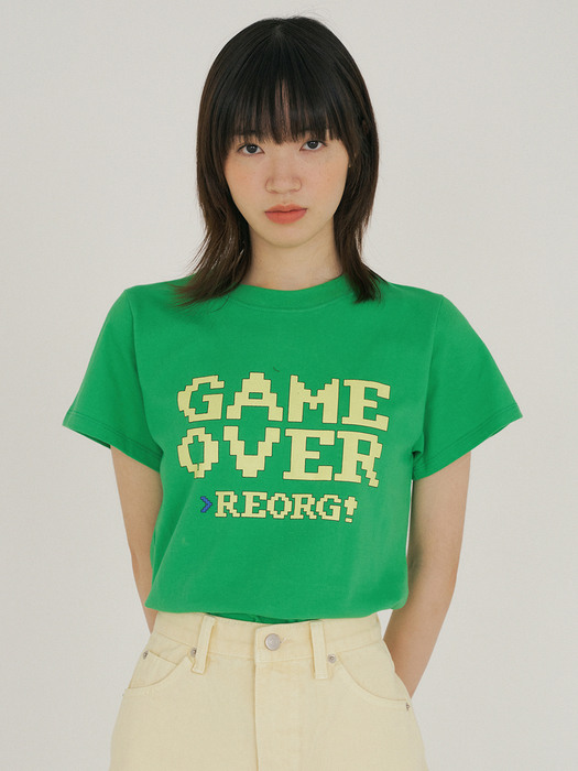 FJD GAME OVER T-SHIRTS GREEN