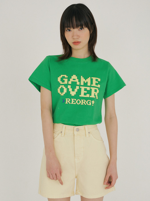 FJD GAME OVER T-SHIRTS GREEN