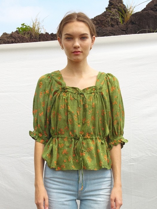 [Berry Blouse] Green