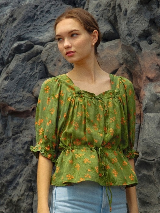 [Berry Blouse] Green